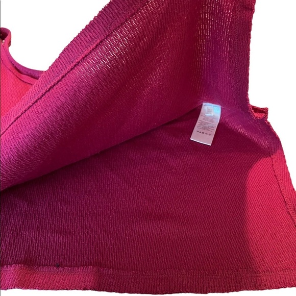 NEW Free People Poncho Tank Sing La La Burgundy OB1332864 - Picture 10 of 11